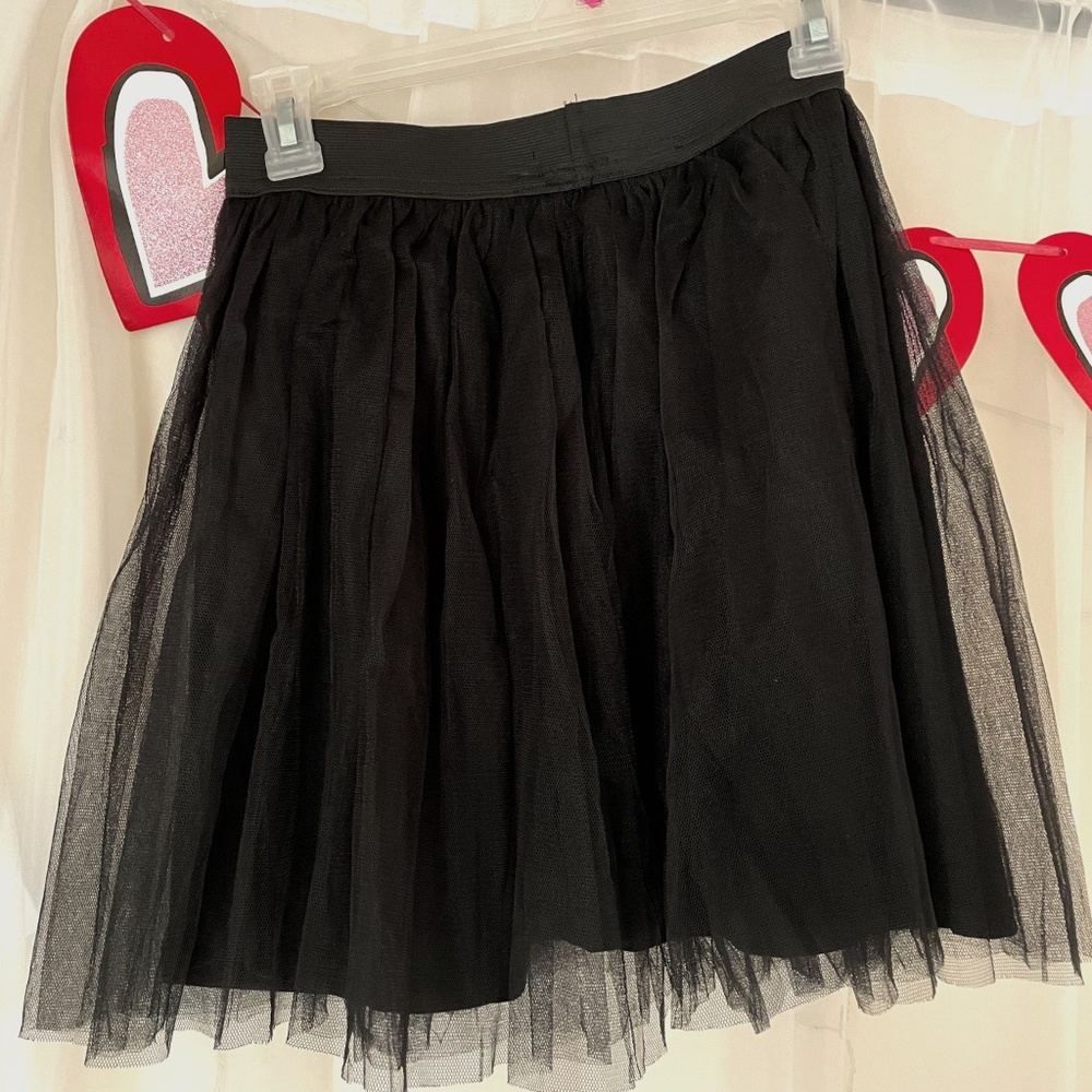 Black tulle skirt
